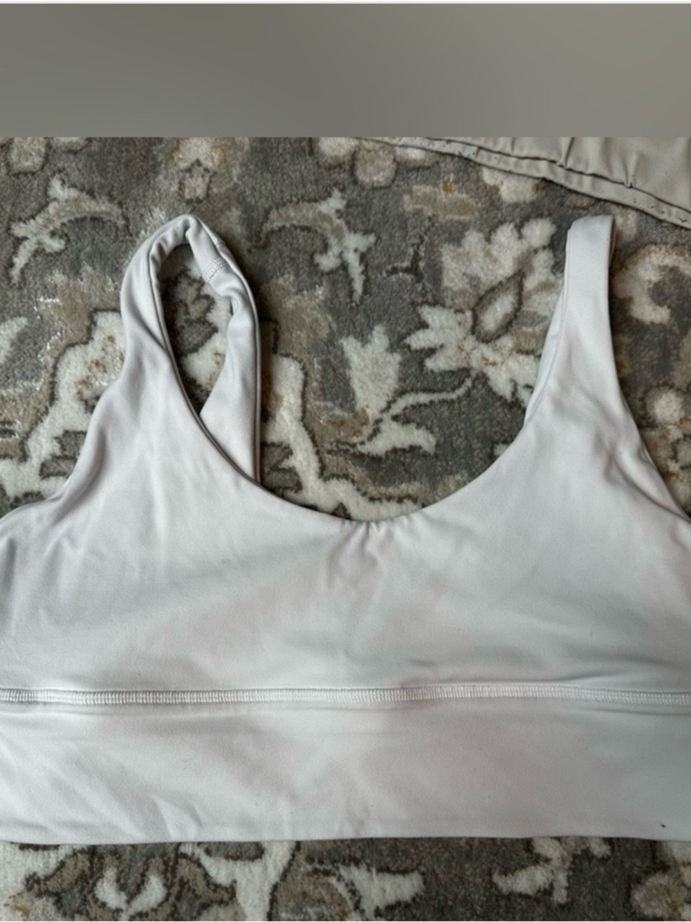 Lululemon White Athletic Bra - Size 12 (L/XL)